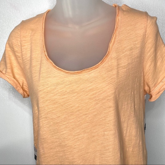 ANTHRO Little Yellow Button Striped Top - Picture 3 of 8